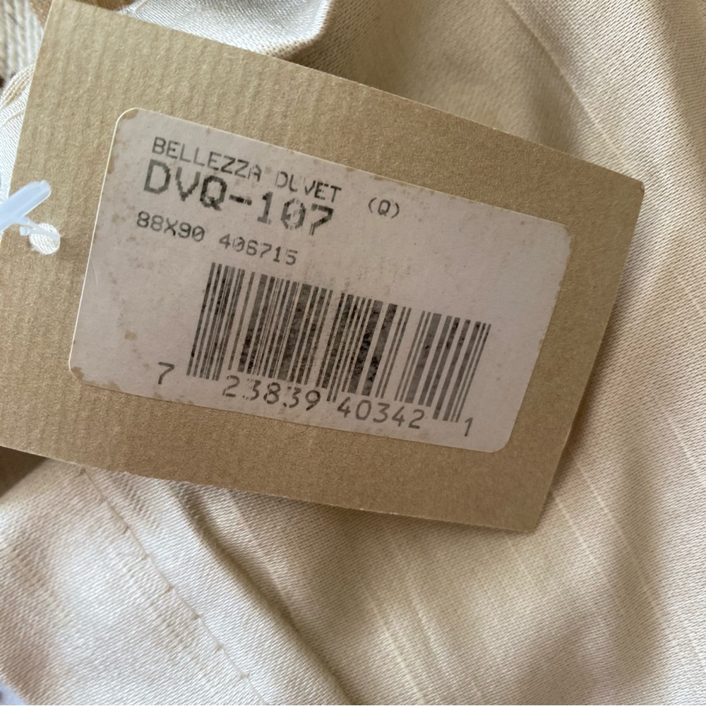 EASTERN ACCENTS *Retired* Bellezza Floral Duvet Set Blue / Gold Queen NWT - Picture 11 of 16
